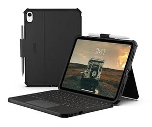 UAG Urban Armor Gear Rugged USB-C Keyboard Case mit Trackpad ? Apple iPad 11" (2025) / iPad 10,9" (2022) / iPad Air 11" (2025 & 2024) ? schwarz ? bulk ? 1K4006B14040 (1K4006B14040)