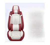 UAGFDFF Coprisedili in Auto Per Skoda Per Karoq Per Rapid Set Completo Di Coprisedili Auto In Pelle Universale Accessori Copri-sedili Auto(Red White+cushion)