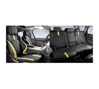 UAGFDFF Coprisedili in Auto Per Skoda Per Superb 3 2 Per Octavia Per Fabia Per Kodiaq Per Karoq Per Yeti Per Rapid Coprisedile Auto Copri-sedili Auto(5Pcs-Black Yellow)