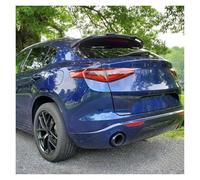 UAGFDFF Diffusore per Alfa per Romeo per Stelvio 2017-2021 ABS Spoiler Posteriore per Auto Nero Lucido o Kit carrozzeria in Fibra di Carbonio Ala Posteriore(Nero Lucido)