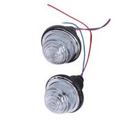 UAGFDFF direzione dinamici 2 pezzi 72 mm luce di stop e indicatore di direzione LPB630 per Classic per Mini Morris Minor DC 12 V(BIANCO)