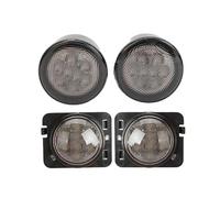 UAGFDFF direzione dinamici Kit di indicatori di direzione a LED per griglia anteriore/sopracciglio ruota 2/4 pezzi per Jeep per Wrangler JK 2007-2017(Size 3)