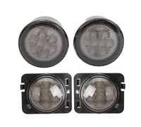 UAGFDFF direzione dinamici Kit di indicatori di direzione a LED per griglia anteriore/sopracciglio ruota 2/4 pezzi per Jeep per Wrangler JK 2007-2017(Size 3)