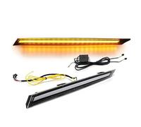 UAGFDFF Fendinebbia Anteriore Luci Diurne A LED Per Toyota Per RAV4 2019-2021 Copertura Sfiato Cofano Motore Auto Decorazione Lampada Indicatore Di Direzione DRL Fendinebbia Auto(A Style)