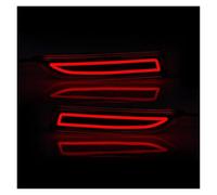 UAGFDFF Fendinebbia Anteriore Riflettore Paraurti Posteriore A LED Per Toyota Per Avalon 2019-2022 Indicatori Di Direzione Dinamici Luci Di Marcia Automatiche 12V Fendinebbia Auto(Red C)