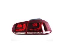 UAGFDFF Gruppo Fanale Posteriore Auto Per VW Per Golf6 Per Mk6 R20 2008-2013 Acqua Che Scorre Sfarfallio Segnale Di Svolta Lampada Fanale Posteriore 1 Coppia Fanale posteriore(Red and clear)