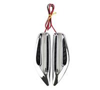 UAGFDFF Indicatore di direzione 1 Paio Di Luci Di Direzione A LED Per Auto Auto Luci Laterali Luci Di Posizione Lampadine A Forma Di Lama Laterale Impermeabili Indicatori Specchio Lateral(BIANCO)