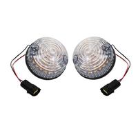 UAGFDFF Indicatore di direzione Lente Gialla Fumé Bianca Per Land Per Rover Per Defender 90/110 LED 73mm Fendinebbia Retromarcia Luce Laterale Anteriore Posteriore Indicatori Specchio Lateral(Clear)