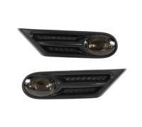 UAGFDFF Indicatore Direzione per BMW per Mini per Cooper S R56 R57 R58 R59 2007-2013 Indicatore di Direzione Laterale A LED OEM 63137260202 63137260201 Indicatore Direzione LED(Black And Smoke)