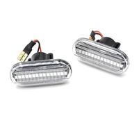 UAGFDFF Lampada Indicatore 2 Pezzi Per Opel, Per Movano, Per Vivaro, Indicatori Di Direzione Dinamici A LED, Luci Posizione Laterali, Lampeggianti(Crystal)