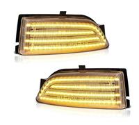 UAGFDFF Luci Segnalazione Per Ford Per Ranger 2019 2020 2021 2022 12V 2 Pezzi LED Per Specchietto Retrovisore Direzione Dinamica Sequenziale Luce Retromarcia Flash Led(Clear Lens)