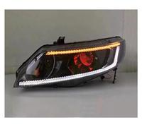 UAGFDFF Paralume Anteriore Fari Accessorio Per Auto Per Civic 2006-2011 DRL Day Run Light Lampada Frontale LED Bi Xenon Lampadina Fendinebbia Faro Copriobiettivo(Include led bulbs)