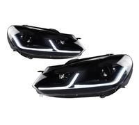 UAGFDFF Paralume Anteriore Per Golf 6 Per MK6 Per Jetta 2010 2 Pezzi Luci Per Auto Variante Di Parti Fari Anteriori LED O Allo Xeno Doppio Faro Copriobiettivo(TSI full led)