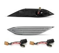 UAGFDFF Per Cayenne 958 2011 2012 2013 2014 Auto Parafango Laterale Anteriore Luce Indicatore Di Direzione Indicatore Luminoso Lampada Specchio Indicatori di direzione(Argento)