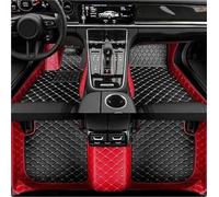 UAGFDFF Tappetti Auto Tappetino Auto con Cuciture Personalizzate per Peugeot 2008 2014-2019 3008 4008 2017-2023 Accessori Interni per Auto Tappetini Auto(Nero Rosso)