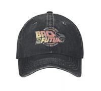 UAISBUUW Casual Back To Future Logo Berretto da Baseball Stile Unisex Distressed Lavato Snapback cap Serie di Film Cappello Regalo da Viaggio all'aperto Cotone, per Tutte Le Stagioni