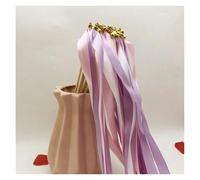 UALXPAO Bastoncini con Nastro 10/30/50 PCS Mixed Color Silk Ribbon Wands for Wedding & Birthday Party Decorations per Cerimonie Matrimonio Addio Nubilato Feste(ColourB,50pcs)