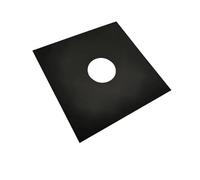 UALXPAO Copertine Interne per Dischi in Vinile 10PCS 12 Pollici Buste for Dischi in Vinile copertine protettive for Album for LP in Carta Kraft Interne antistatiche for in(with Hole-Black)