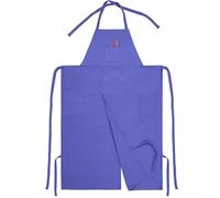 UALXPAO Grembiule da ceramica a copertura totale con apert Grembiule lungo monopezzo, multitasche, leggings casual, doppie punte, regolazione del collo in fabbrica(Canvas purple)