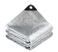 UALXPAO Rete Aluminet Riflettente per Ombra Rete Parasole in Alluminio Argentato al 99%, Rete for Piante grasse, Riparo dal Sole, reti Riflettenti per Serra Giardino(1x2m)