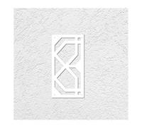 UALXPAO Sagome da Parete per dipingere Stencil da 40 cm e 60 for Decorazioni murali, Grande Dipinto, Vernice sulla nicchia, Modello di Blocco, Piastrelle, casa, Fiore, Damasco(L 25cmX50cm - B)