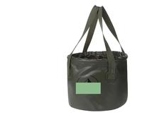 UALXPAO Secchio Pieghevole da Campeggio Secchio Pieghevole da Campeggio 20 Litri, Portatile, for Esterni, Viaggio, for ammollo dei Piedi, for Picnic, in Tessuto a Rete(Green)