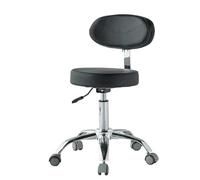 UALXPAO Sgabello con rotelle Sgabelli con ruote, mobili for estetisti, bar, parrucchieri, saloni di bellezza, sedie da toilette(Black-hospital wheel)