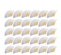 UALXPAO Ventaglio Pieghevole 1-50pcs DIY Paper Bamboo Folding Fan Calligraphy Painting Practice White Wedding(White-30PCS)