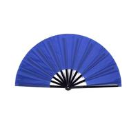 UALXPAO Ventaglio Pieghevole 1pc 10 inch Kung Fu Fan Folding Martial Arts Double Sided Sound(Blue)