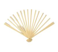 UALXPAO Ventaglio Pieghevole 70 * 40CM Big Feather Fans Black Fan Party Dance Performance Hands Held Folding 15 Bones(Wood Colour,2PCS 70cmx40cm)