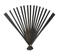 UALXPAO Ventaglio Pieghevole 70 * 40CM Big Feather Fans Black Fan Party Dance Performance Hands Held Folding 15 Bones(Dark Gray,1PC70cmx40cm Right)