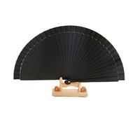 UALXPAO Ventaglio Pieghevole Vintage Hand Held Folding Fan Pure Color Wood Dance Performance Props Wedding Party Home Decor Crafts(Color 3)