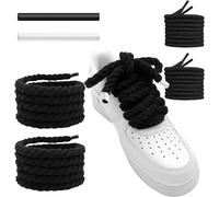 UamGlsob Lacci Corda Per Air Force 1 Sneaker, 10mm/15mm Spessi Larghi, Lacci per Scarpe in Cotone Robusto, Stringhe Grossi da Corsa Sportive, Rope Laces