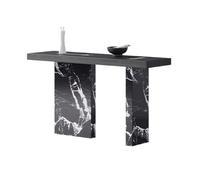 UANFHWZF Tavolo consolle, Consolle moderna in legno stretto for ingresso, corridoio e soggiorno tavolo(Black,L)