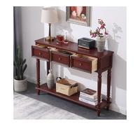 UANFHWZF Tavolo consolle, Mobiletto d'ingresso in legno massello, tavolo lungo decorativo for corridoio del soggiorno tavolo(Brown)