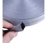 UANGLI 5/10 Metri di Nylon Tubolare Fettuccia Nastro 25mm Doppio Strato Riflettente Banda Zaino Cinghia della Cinghia del Cane Guinzaglio Accessori per Il Cucito