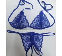 UANGLI Set di Lingerie con Lacci Set Bikini con Fasciatura per Intimo Trasparente da Donna