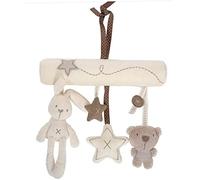 Uanqfegy Giocattolo da Appendere per Bambini: Adorabile Giocattolo per attività a Spirale con Coniglio, Passeggino di Peluche sospeso per Neonati, Musica e Gioco sensoriale