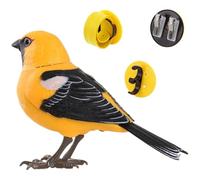 Uanqfegy Giocattolo Elettrico per Uccelli - Giocattolo Interattivo con Canto e Cinguettio, Uccellino Robot attivato dal Movimento e dal Suono per Regali per Bambini, Oriole