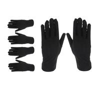 Uanqfegy Guanti Spandex Elastici Anti-UV 3 Paia Antiscivolo Comodi - Guanti Neri per Giardinaggio Domestico Pulizia Edilizia Ispezioni Gioielli