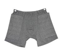 Uanqfegy Intimo per catetere da Uomo - Pantaloni per catetere in Cotone con 2 Tasche, a Righe nascoste per Anziani, L