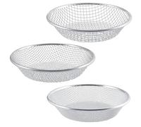 Uanqfegy Setaccio per terriccio per Giardinaggio 3 Pezzi, 3 Dimensioni di Apertura Setaccio per Compost Resistente alla ruggine per impieghi gravosi per Rocce sporche Giardino di Ghiaia