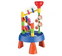 Uanqfegy Tavolo da Acqua per Bambini - Set da Gioco per Bambini con Sabbia e Acqua da 32 Pezzi con Pala con Secchiello per Ruote, per età 1-8 Giochi Estivi in Giardino sulla Spiaggia