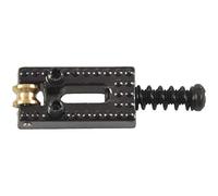 Uanratg 6 Roller Bridge Tremolo Saddles Con Chiave Per Strat Tele Chitarra Elettrica Nero