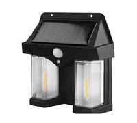 Uanratg Lampada da Parete Solare per Esterni Lampada A Induzione Solare Dual-Core per Esterni, Sensore di Movimento Wireless, Impermeabile IP65