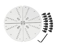 Uanratg Set di ganasce Mandrino Piatto 8 Pollici per Mandrino Chiave Tornio Legno e Set Morsetto Piatto Mandrino Spostamento con Kit Ammortizzazione per Mandrini Tornio in Legno