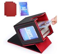 UAONO Scatola per carte con display MTG Commander, custodia per carte dal design brevettato, può contenere oltre 100 carte a doppia manica, scatola portaoggetti in pelle PU per TCG con 2 divisori, 1