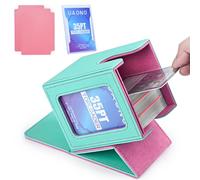 UAONO Scatola per carte con display MTG Commander, custodia per oltre 100 carte a doppia manica, scatola per carte collezionabili, adatta per TCG/PTCG/carte sportive, con 2 divisori, 1 caricatore