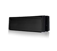 UAP Cassetta delle lettere per porta Framemaster da 30 cm - Cassetta delle lettere sicura di alta qualità, anti vandalo, anti effrazione, anti graffio, per porte in legno o uPVC (nero) (40-80 mm)