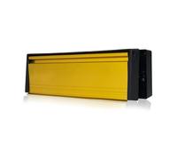 UAP Cassetta delle lettere per porta Framemaster da 30 cm - Cassetta delle lettere sicura di alta qualità, anti vandalo, anti graffio, per porte in legno o uPVC (anodizzato oro) (20-40 mm)
